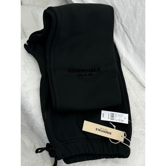 Fear of God Essentials Black Stretch Limo‎ Sweatpants Large 130BT212030F - Picture 4 of 7